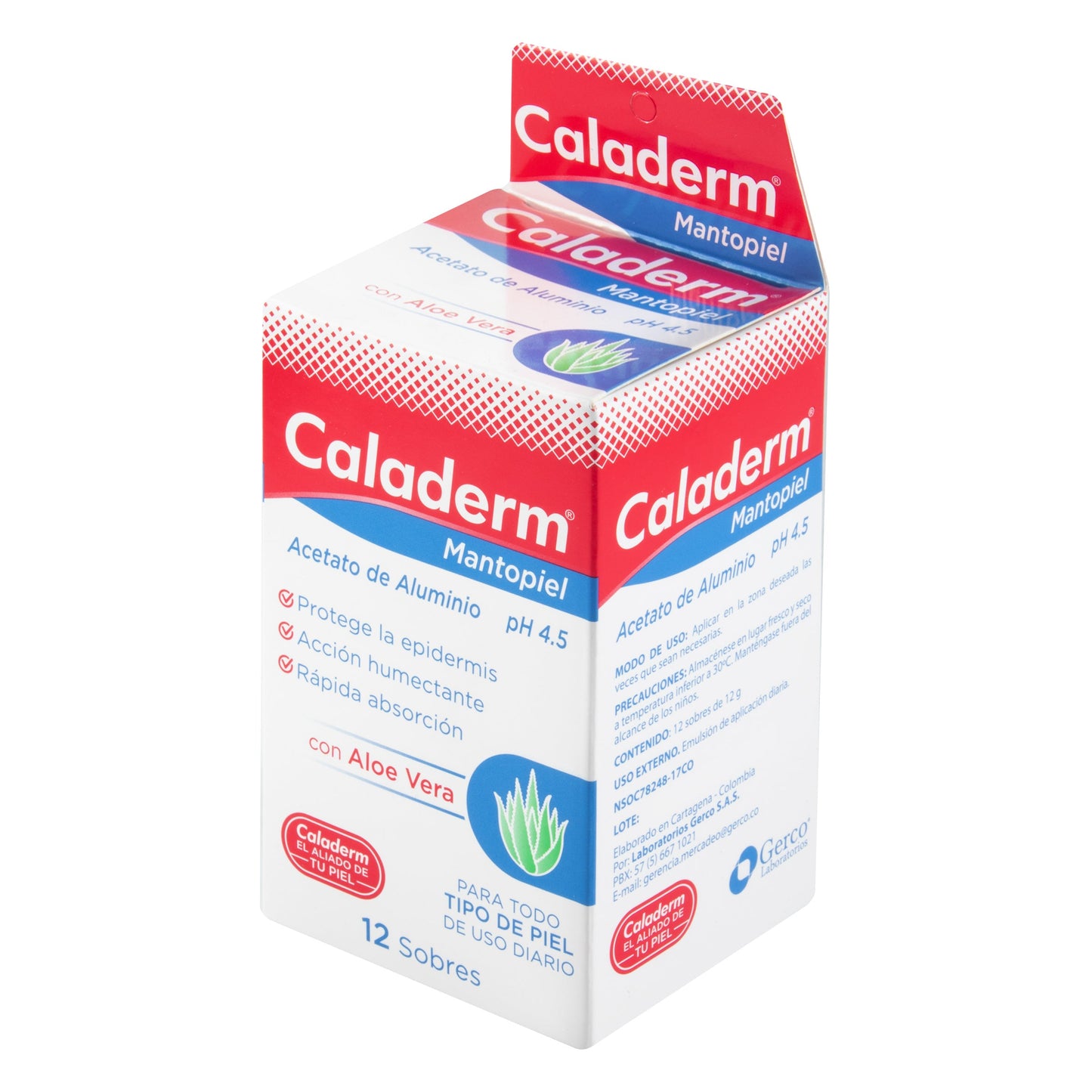 Caladerm Mantopiel Aloe Vera 12 Sbs