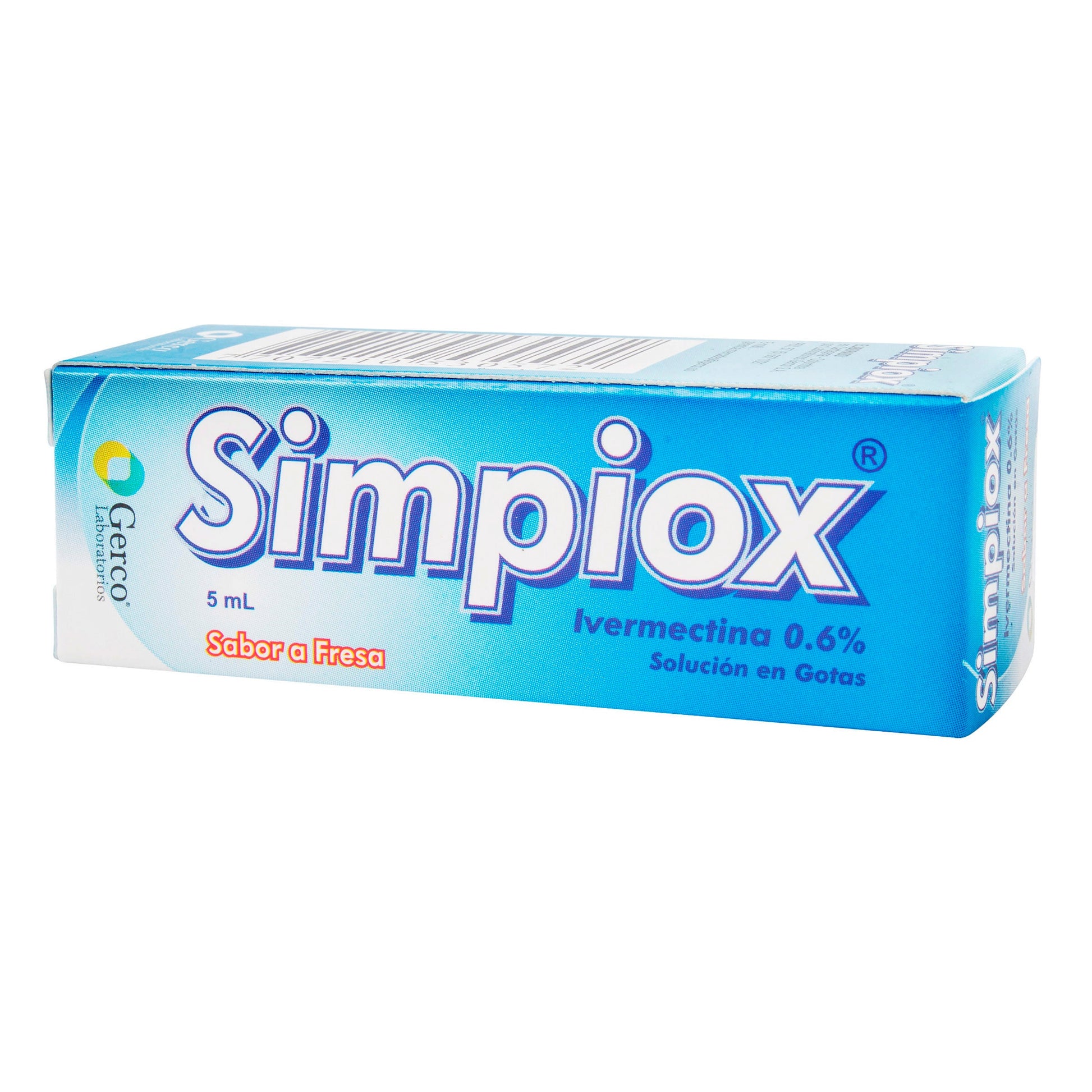 Simpiox 0.6% IVERMECTINA Gotas 5 ml
