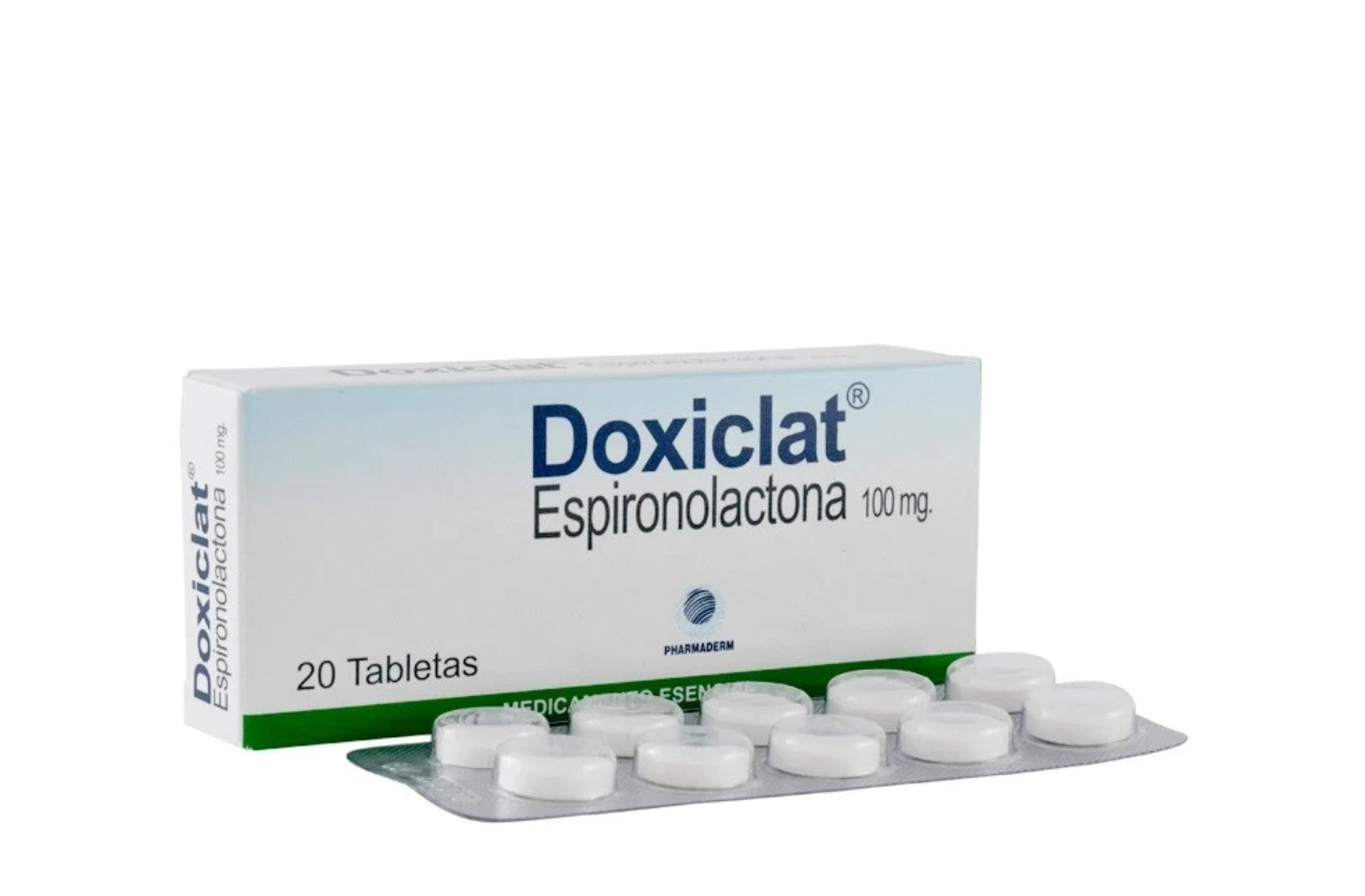 Doxiclat Espironolactona 100 gr 20 Tabletas