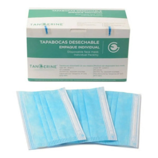 Tapabocas Desechables Alfa Azul 50 Unidades