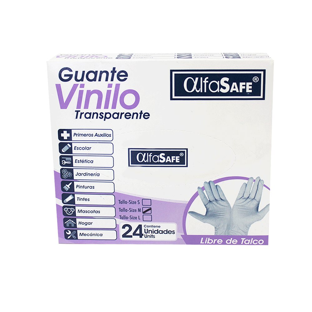 gUAN. Vinilo.alfa Safe 24 Uds M