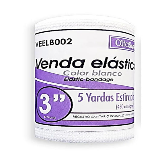 Venda Elastica Blanca Alfa 3x5
