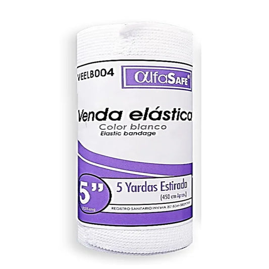 Venda Elastica Blanca Alfa 5x5