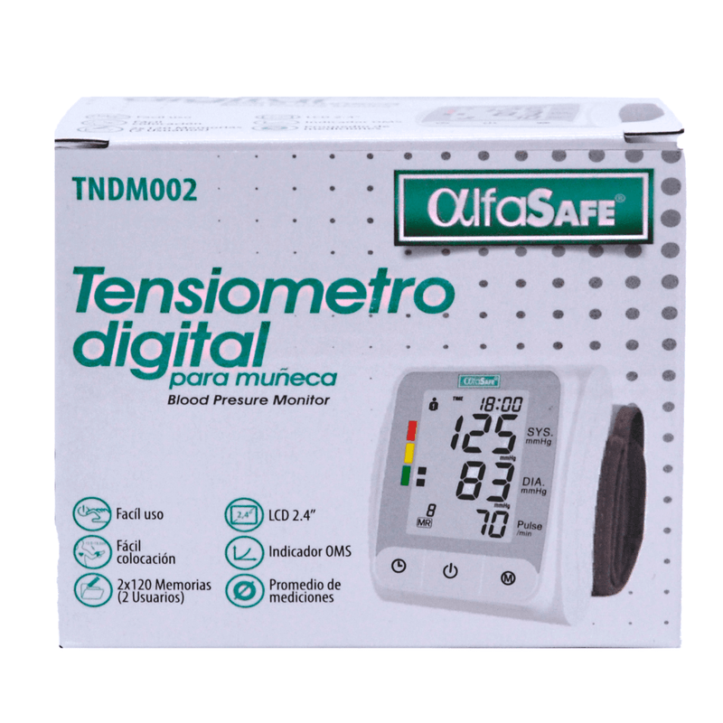 Tensiómetro Digital Muneca Alfasafe Hk-6