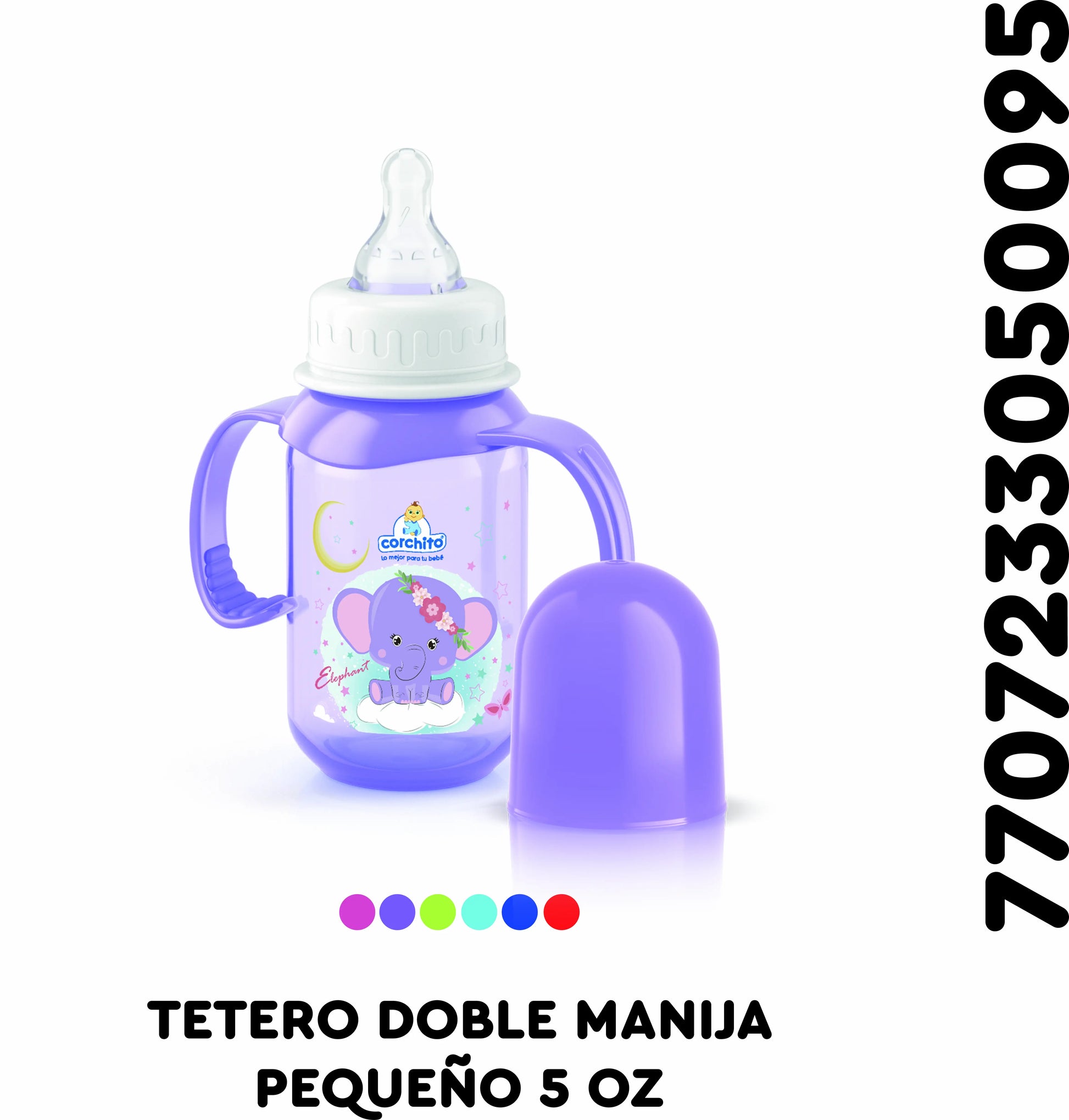 Biberon Corchito 5 Oz. 2 Manijas Unidad