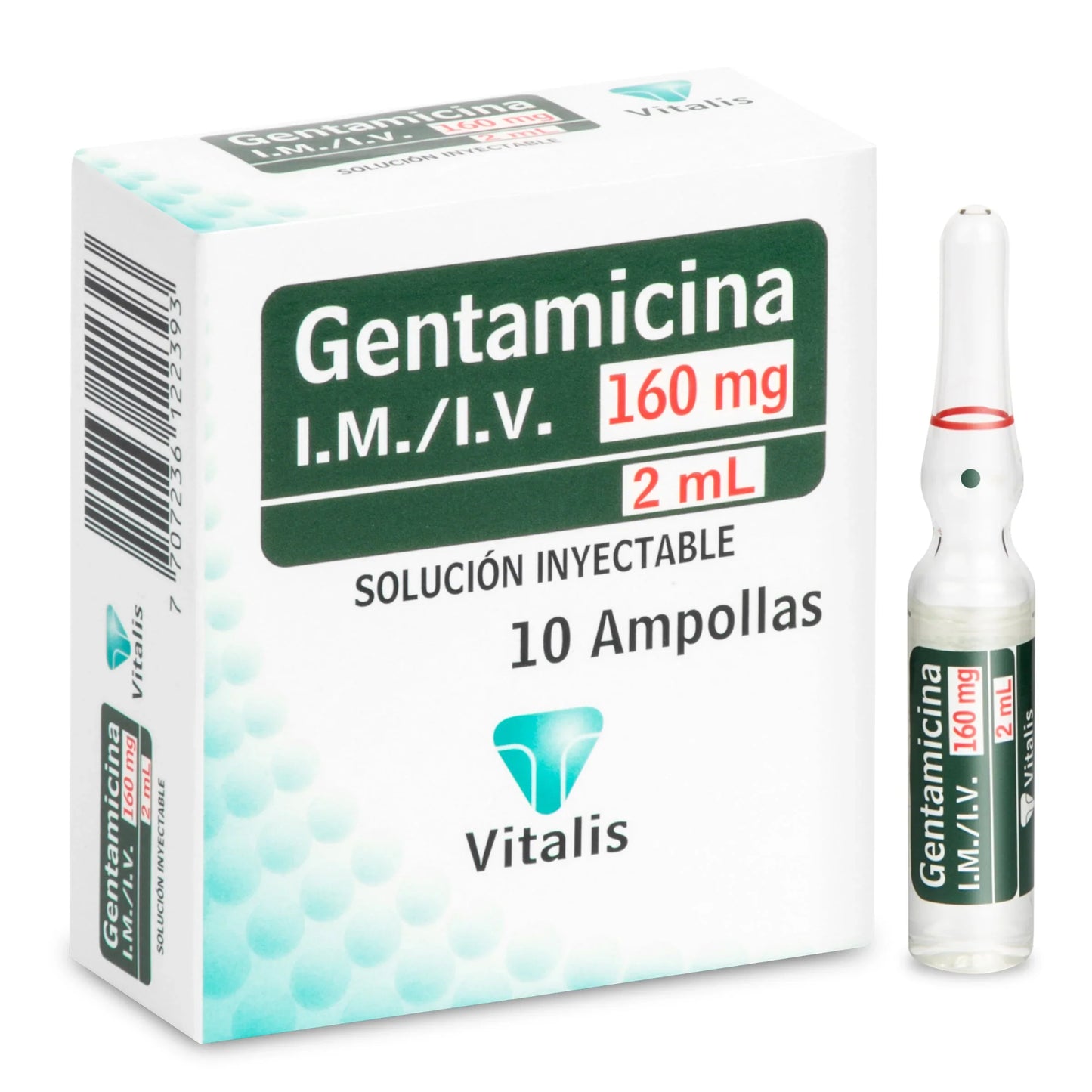 GenéricoTAMICINA 160 mg/2 ml 10 Ampollas Vt