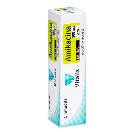 Amikacina 500 mg /2 ml 1 Ampolla