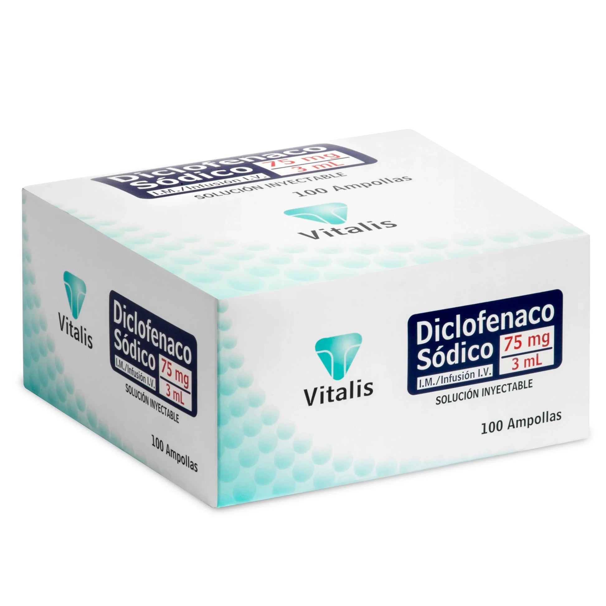 Diclofenaco Sodico 75 mg 3 ml 100 Ampollas