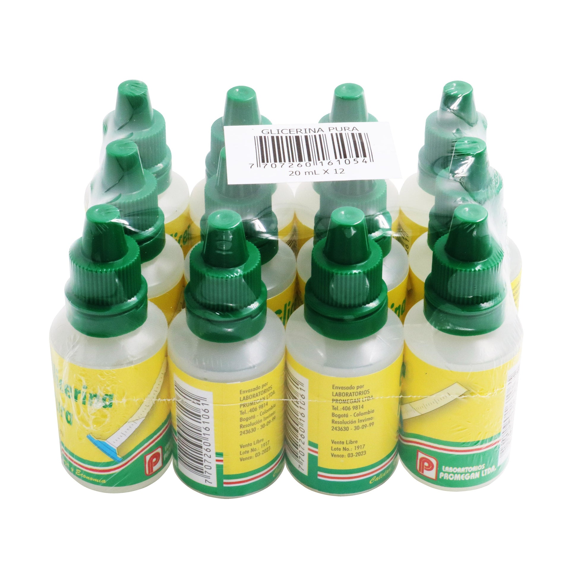 gLICERINA Pura 12 Unidad 20 ml Promegan