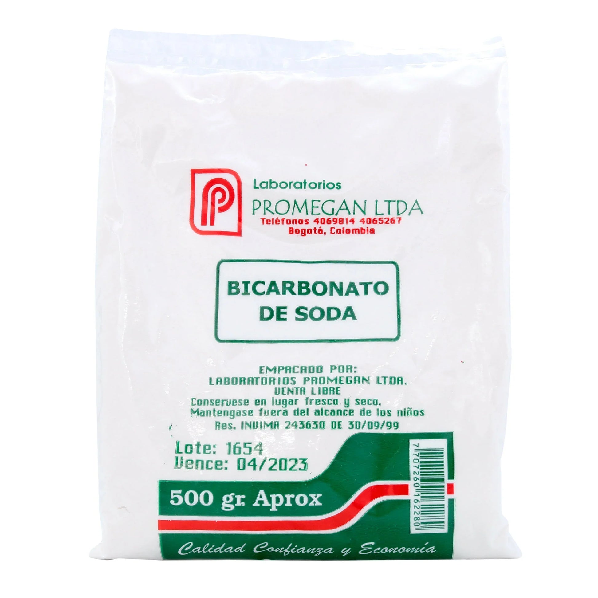 Bicarbonato De Soda 500 gr Promegan