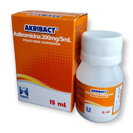 Akribact Suspensión 200 MG Azitromicina