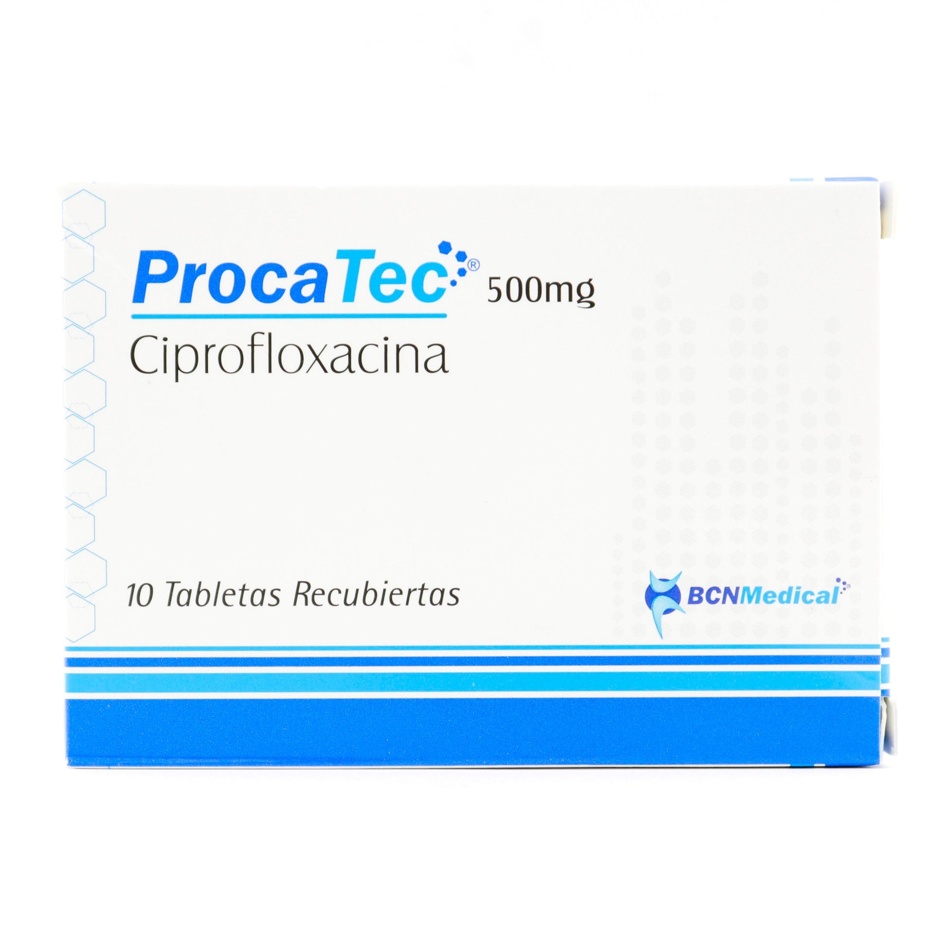 Procatec 500 mg CiprofloxacinoCINA 10 Tbs