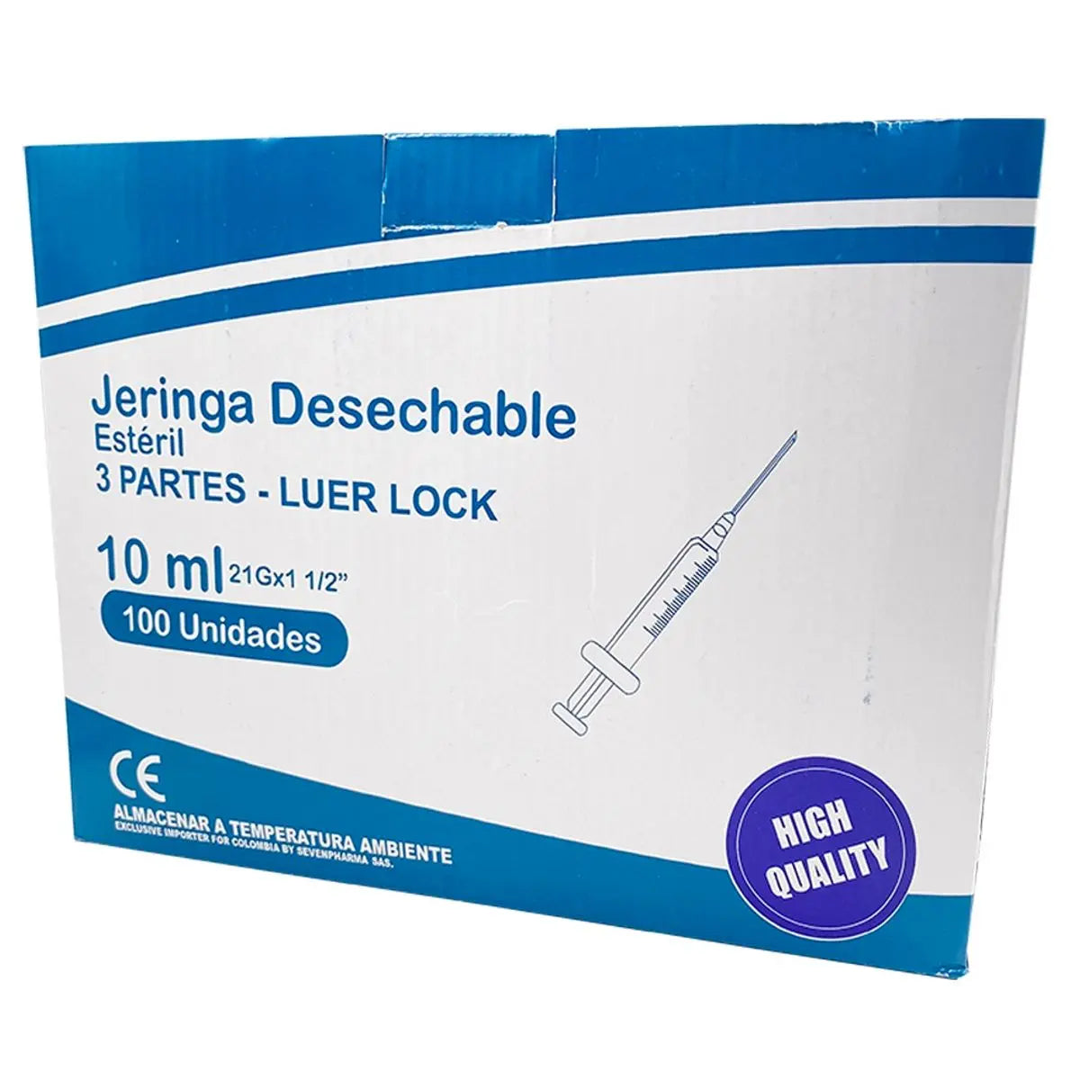 Jeringa Desechable 10 ml X 100 Uds