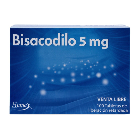 Bisacodilo 5 mg 100 Tabletas Hp