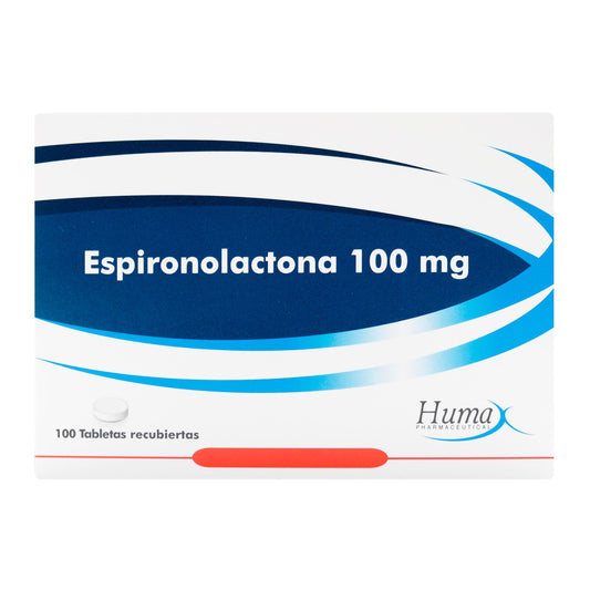 Espironolactona 100 mg 100 Tabletas Hp