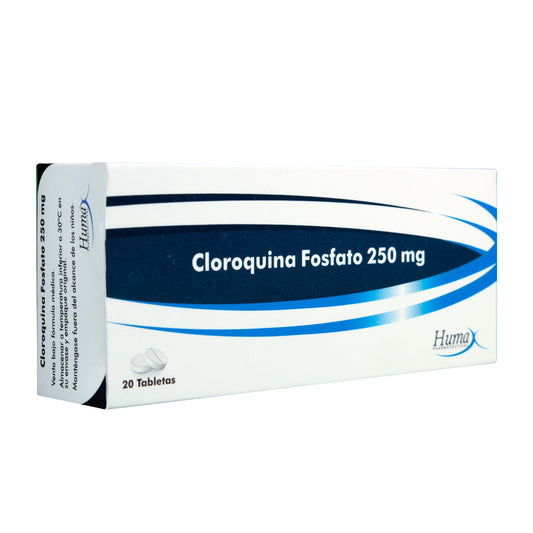 Cloroquina 250 mg 20 Tabletas Hp
