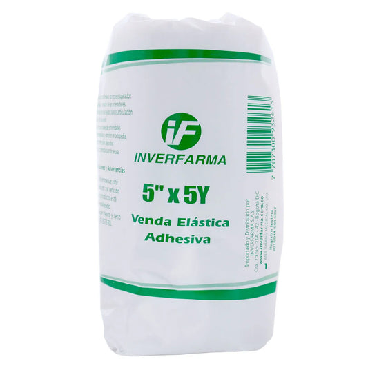 Venda Elastica Adhesiva 5x5 Piel Inverfa