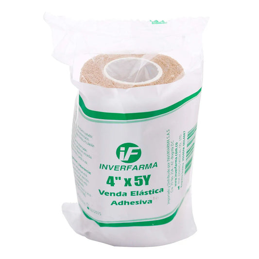 Venda Elastica Adhesiva 4x5 Piel Inverfa