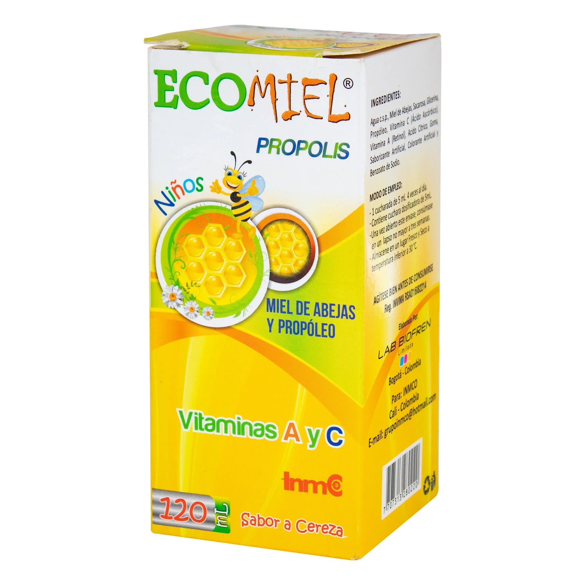 Ecomiel Propolis Sabor Cereza 120 ml