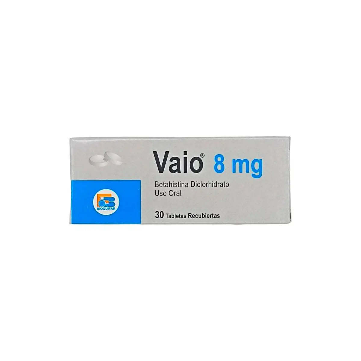 Vaio Betahistina 8 mg 30 Tabletas