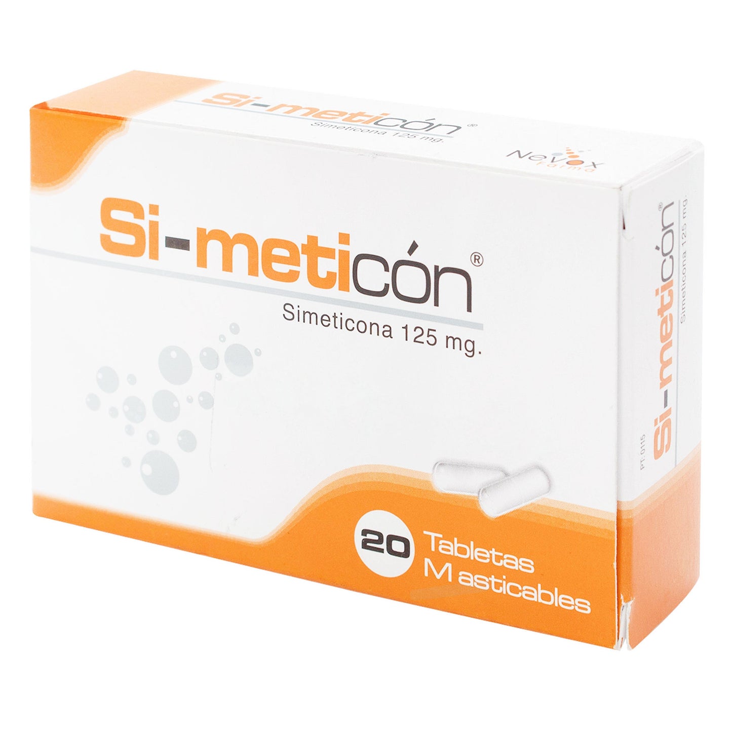 SimeticonaON 125 mg 20 Tabletas