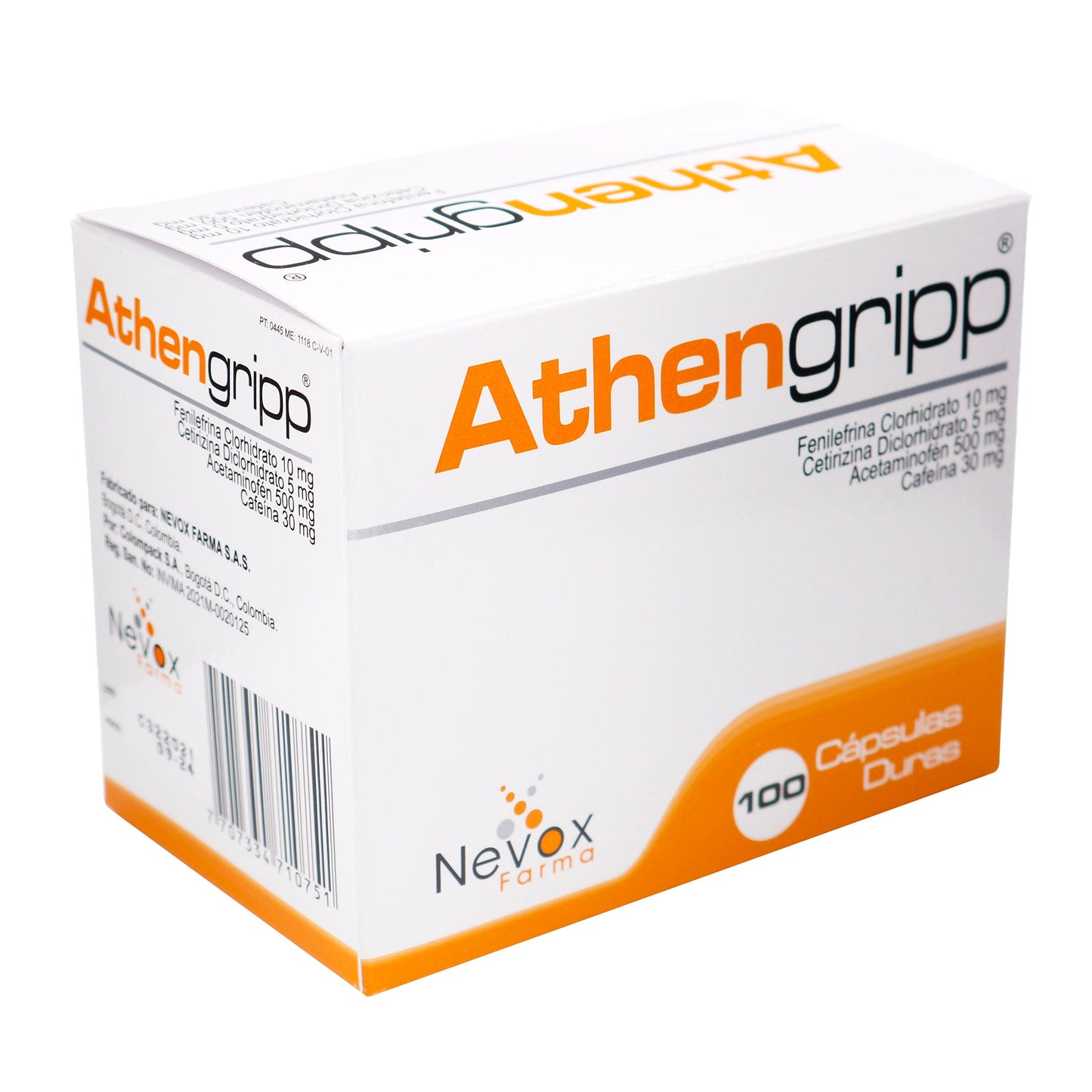 Athengripp 100 Cápsulas