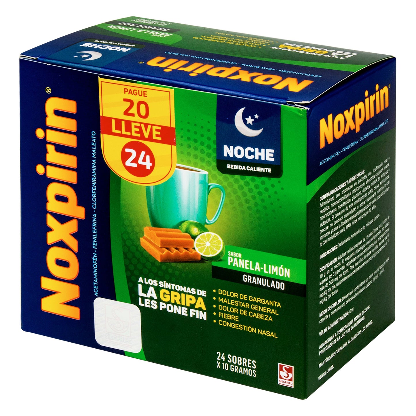 Noxpirin Noche Pague 20 Lleve 24 Sobres
