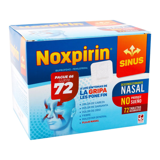 Noxpirin Sinus Tbs Pague 66 Lleve 72 Tbs