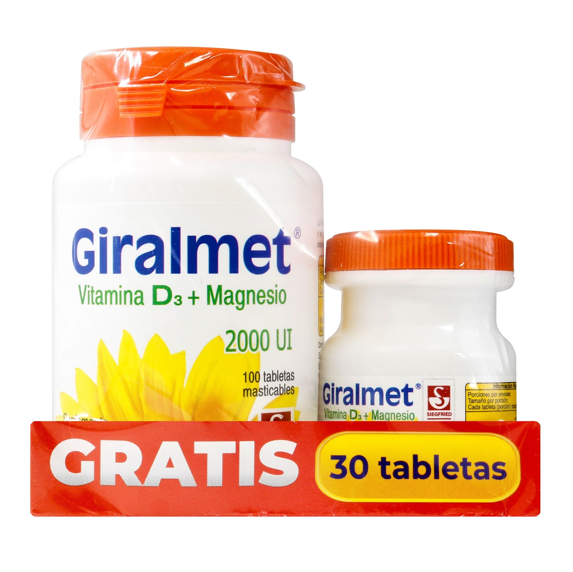 gIRALMET 2.000 UI 100 Tabletas Gotas 30 Tabletas