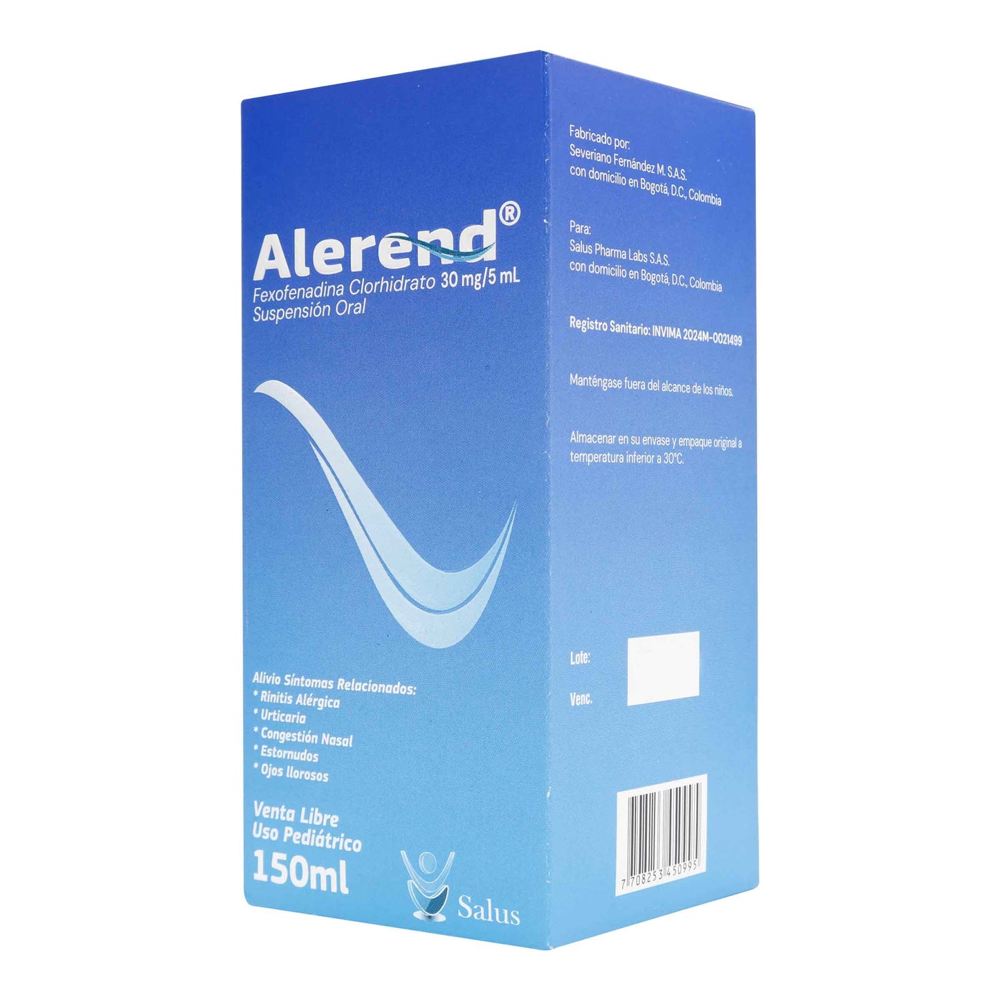 Alerend Suspensión Oral 150 ml Fexofenadina