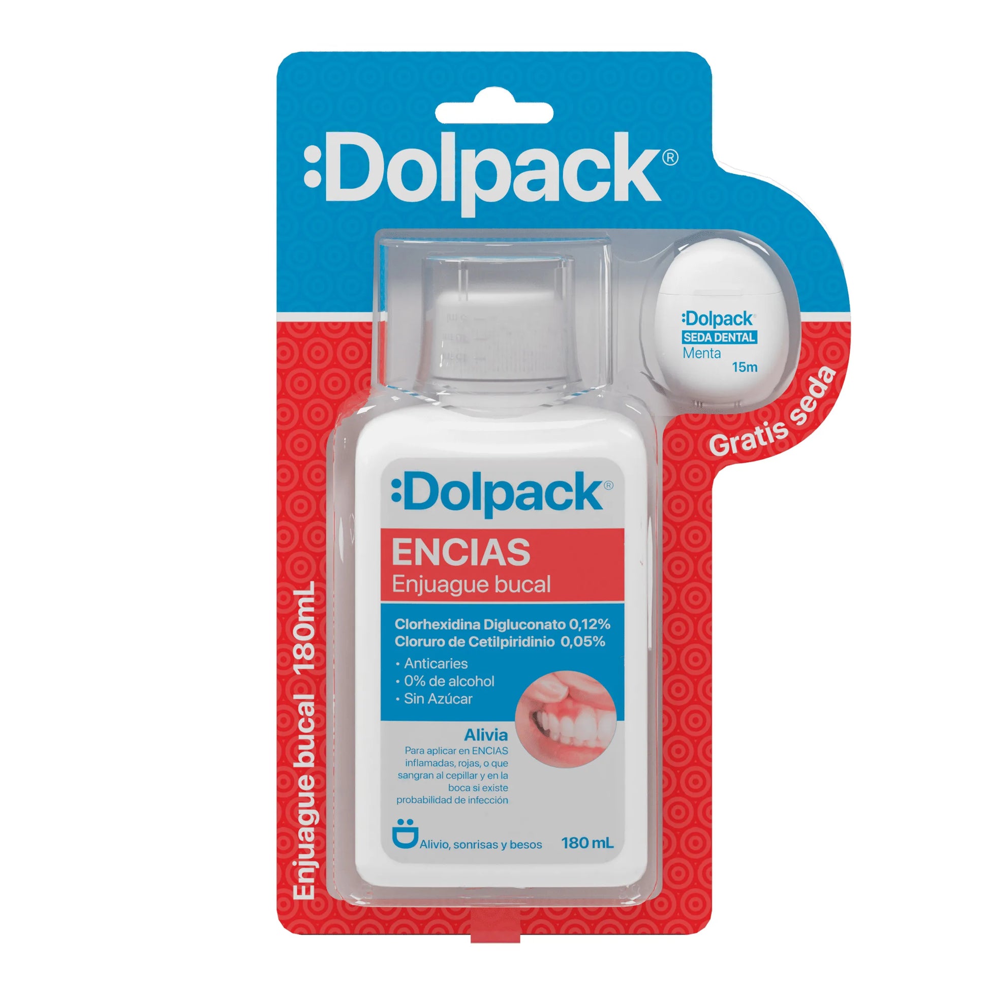 Enj.buc.dolpack Encia.clorhex 180ml+seda