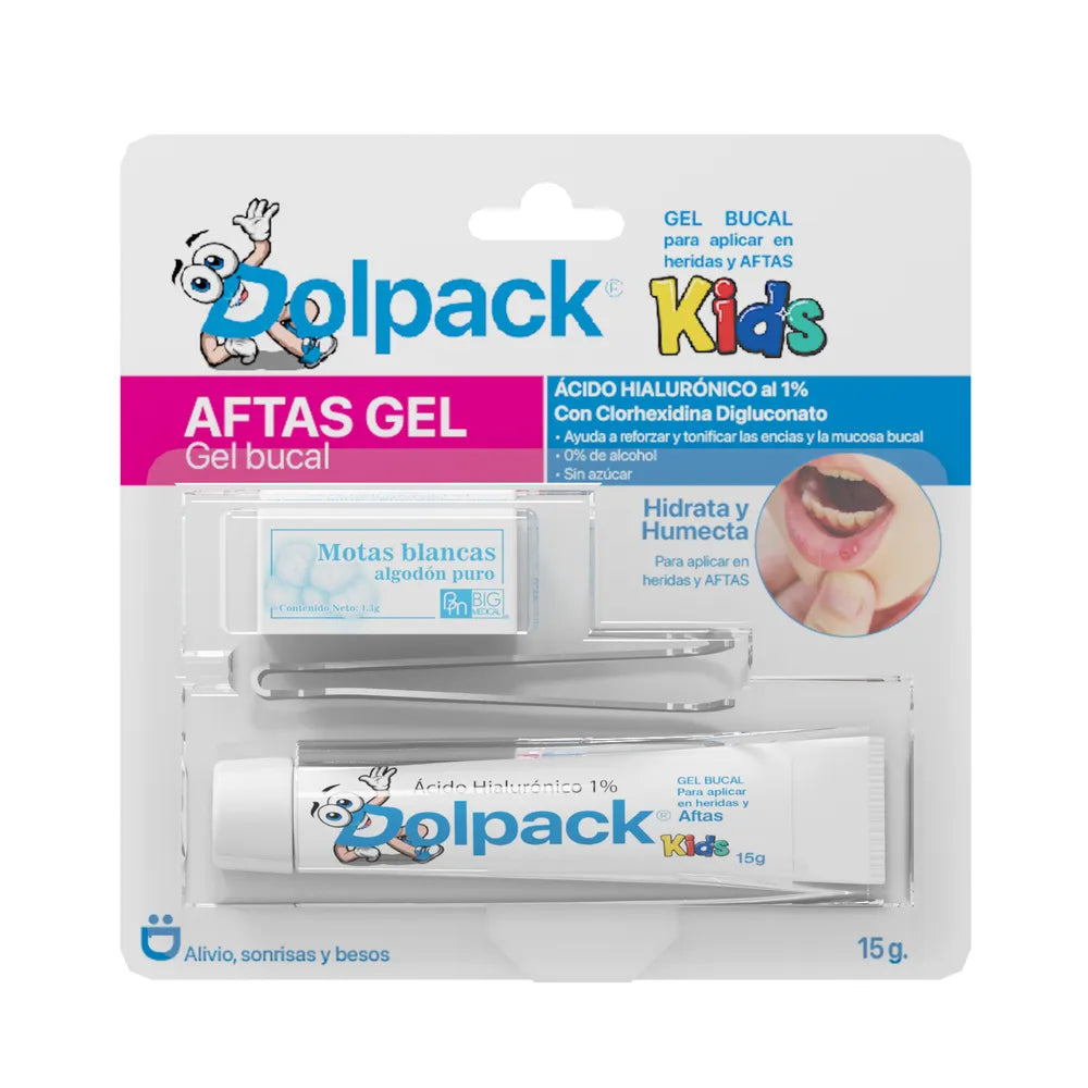 Gel Bucal Dolpack Kids Aftas 15g+pin+alg