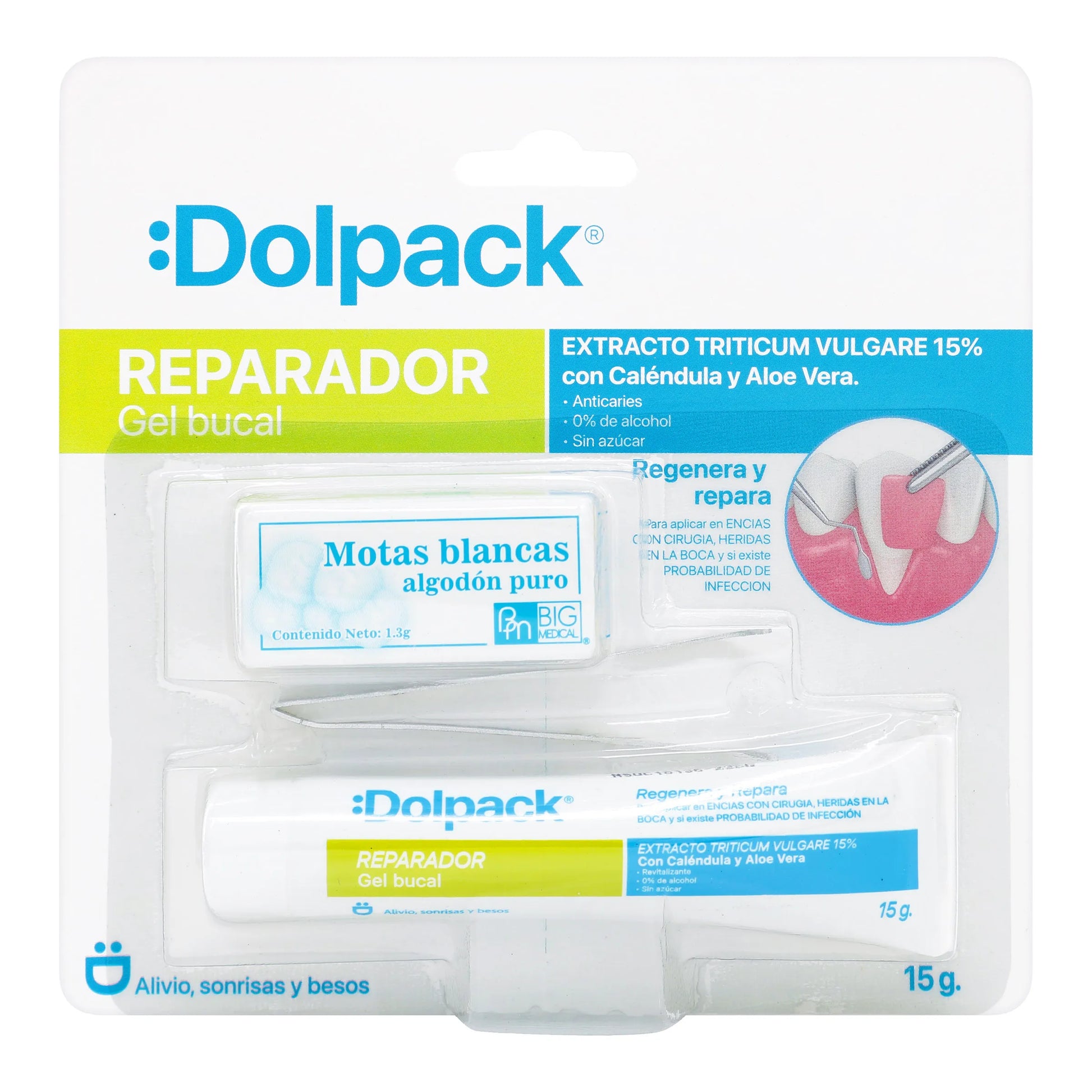 Gel Bucal.DOLPACK Repara.triticu.15g+pin+a