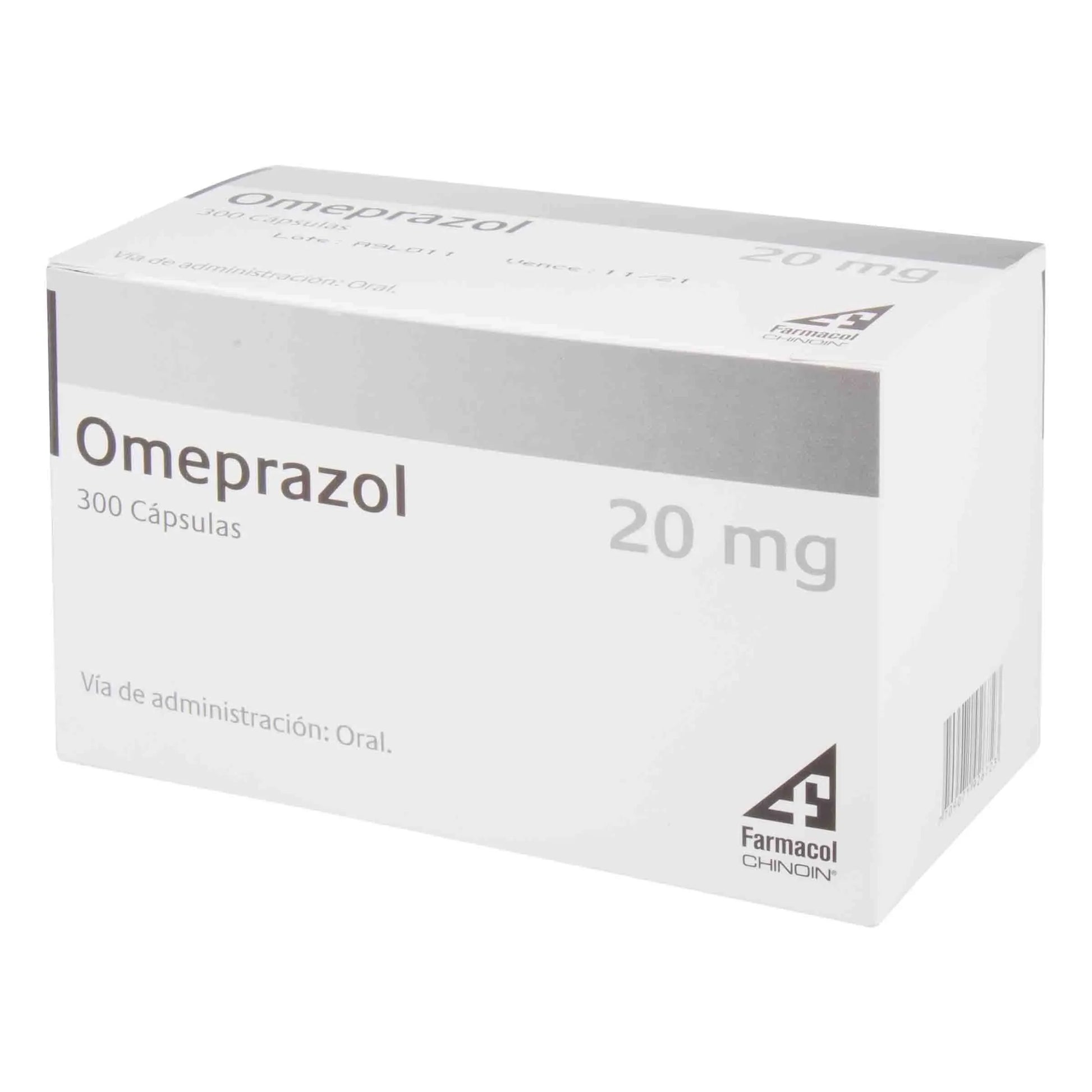 Omeprazol 20 mg 300 Cápsulas