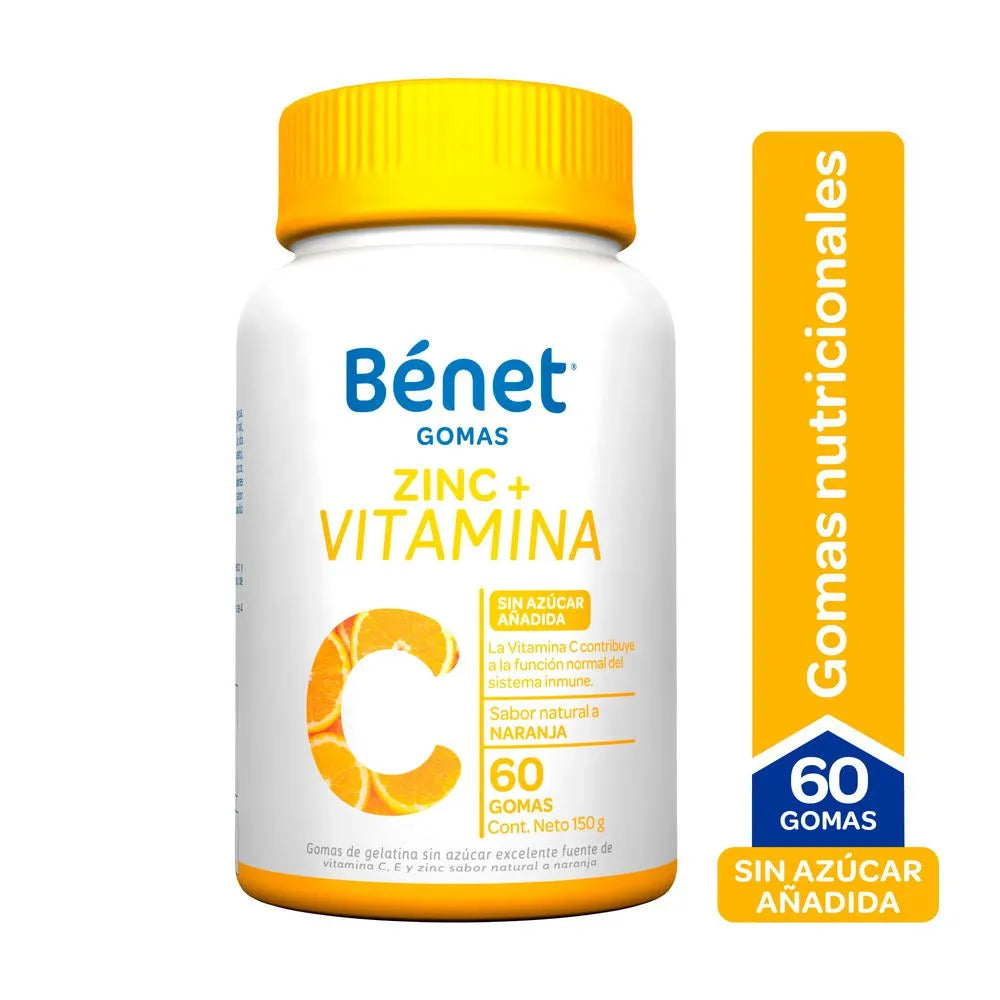 gOM. GelAT. Benet Vitamina C Y Zinc 150gr