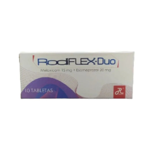 Rodiflex Duo Meloxicam - Esomeprazol 15 MG-20 MG X 10 Tabletas