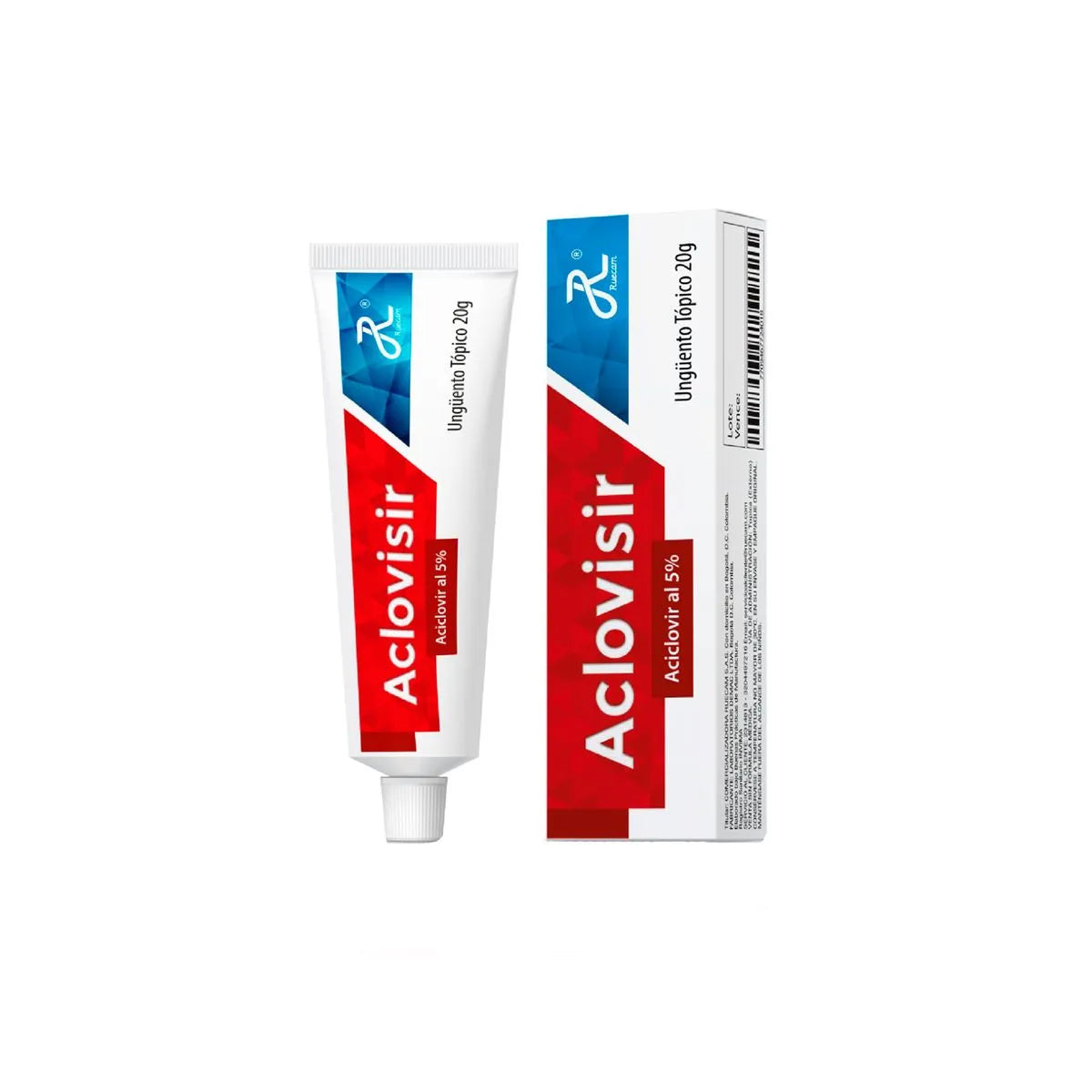 Aclovisir Aciclovir 5% Ungüento Tópico 20 Gramos