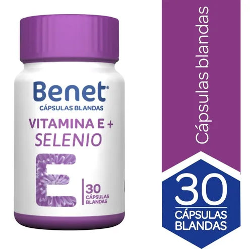 Benet Vit.E+SELENIO 30 Cápsulas Blandas