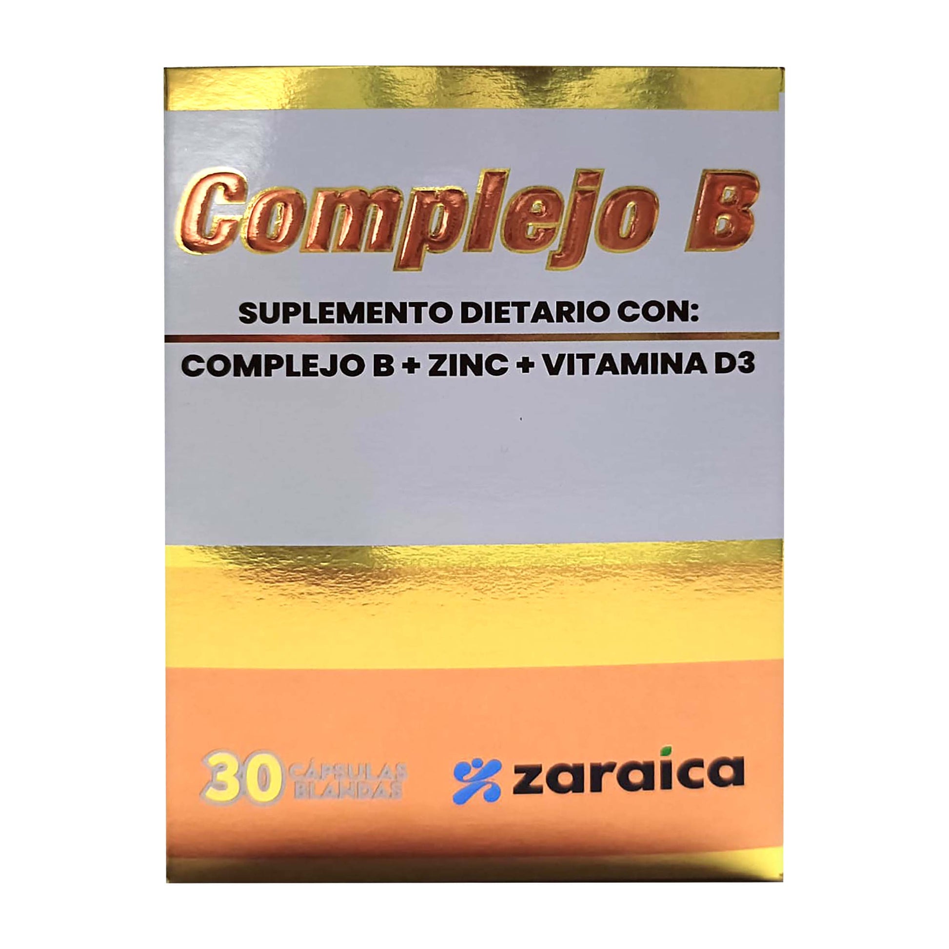 Complejo B +zinc+vitam.d3 30 Cápsula