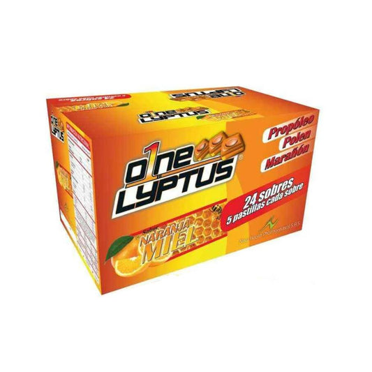 One Lyptus Pastillas  Naranja Miel X 5 Caramelos