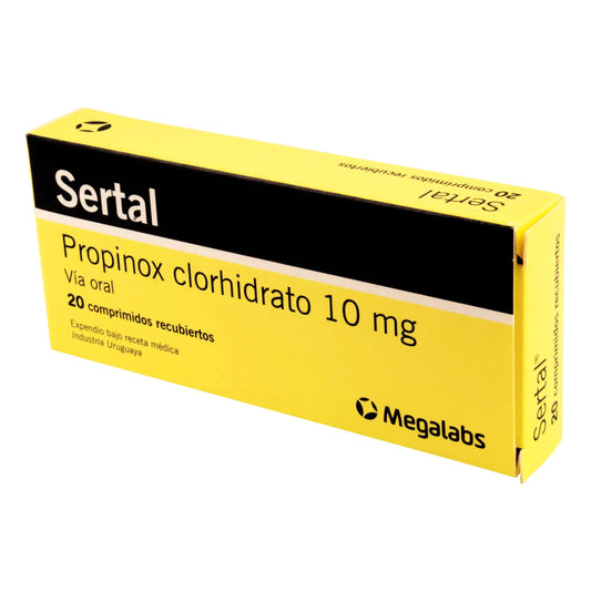 Sertralina 10 mg 20 grAGEAS