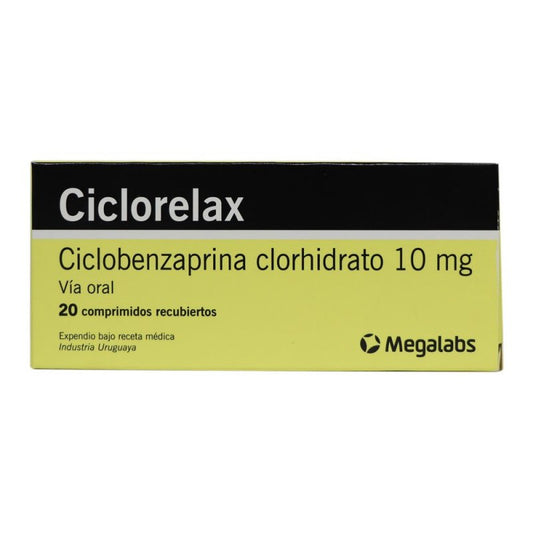 Ciclorelax 10 mg 20 Comprimido (3%+)(pae)