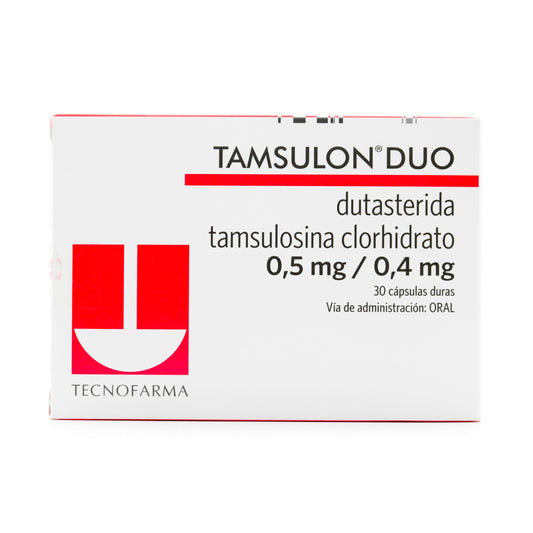 Tamsulon Duo 0.5mg/0.4mg X 30 Cápsula