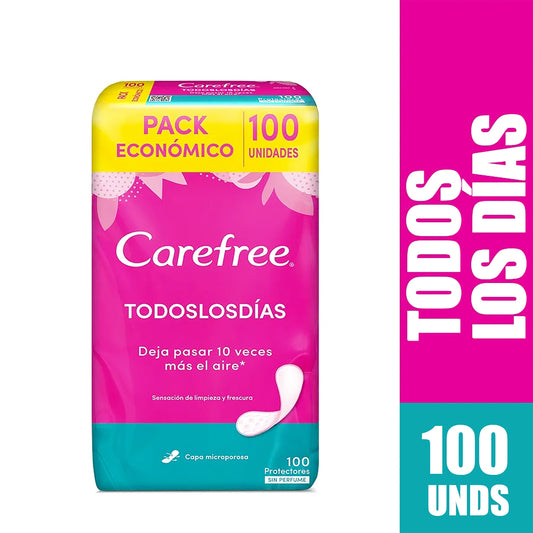 Protector carefree Todos Los Dias 100 Uds S.p