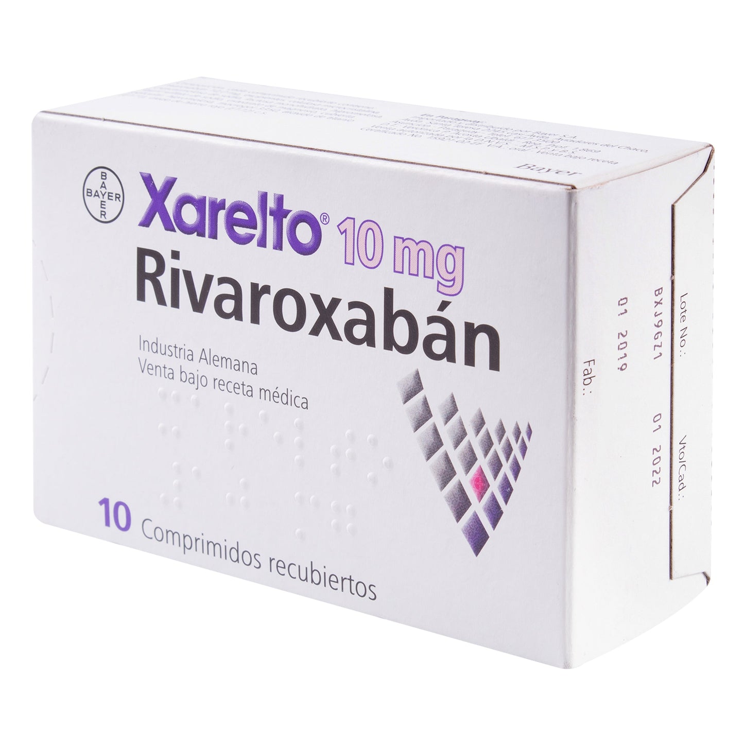 Xarelto 10 mg 10 Comprimidos (e123456)