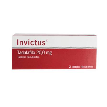 Invictus Tadalafilo 20 Miligramos 2 Tabletas Recubiertas