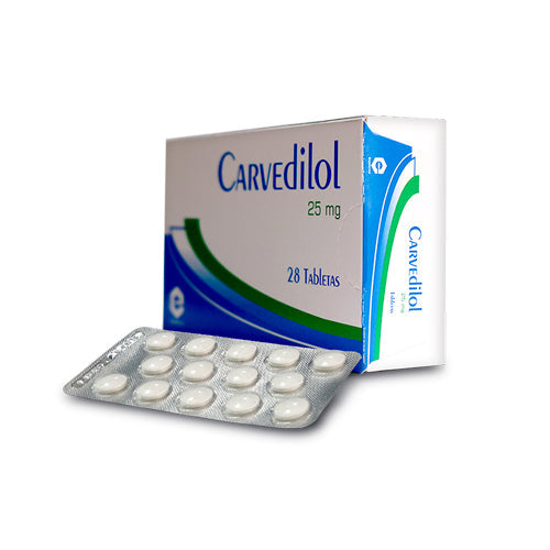 Carvedilol Richmond 25mg 28 Tabletas(M)30800