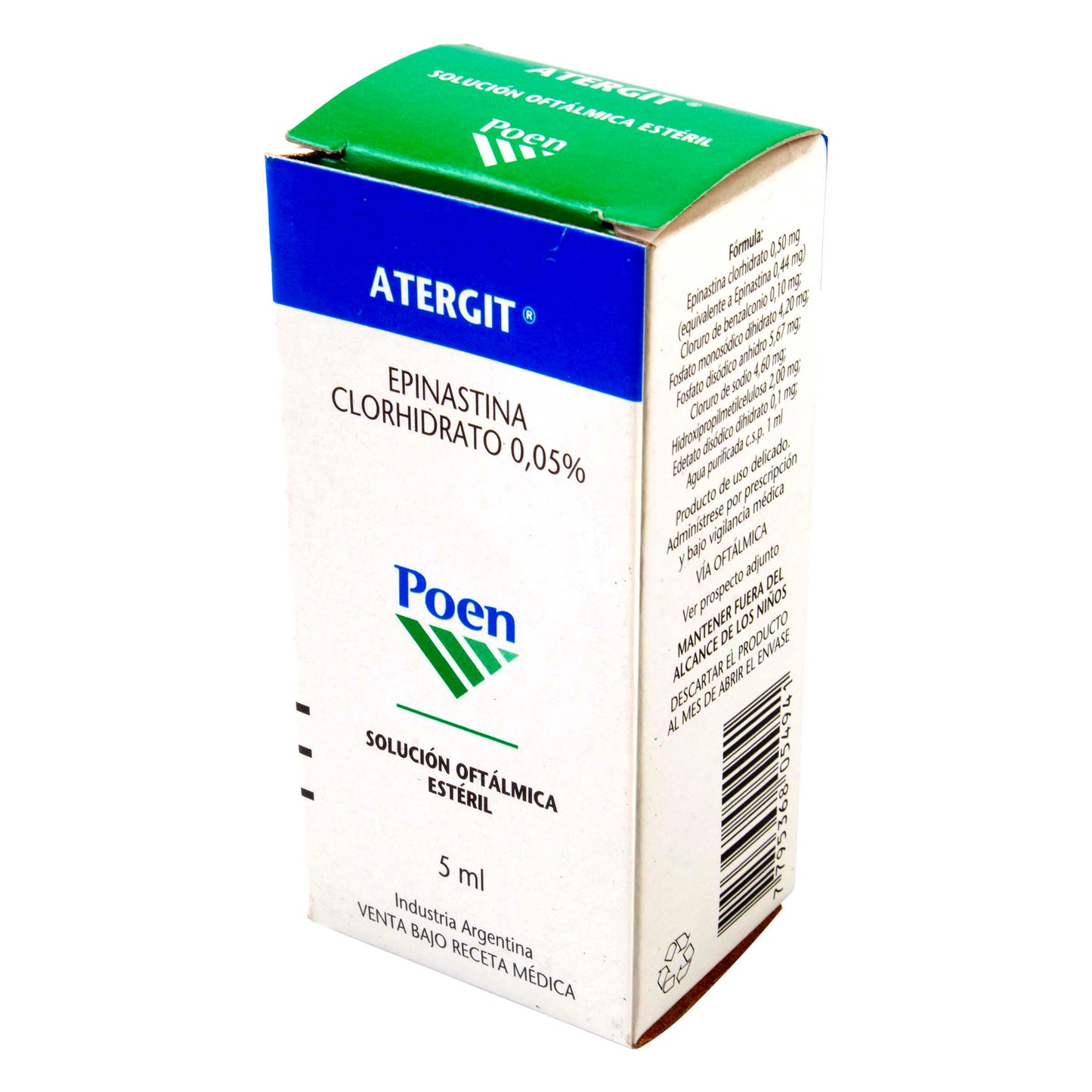Atergit 05 % Solución Oftálmico 5 ml