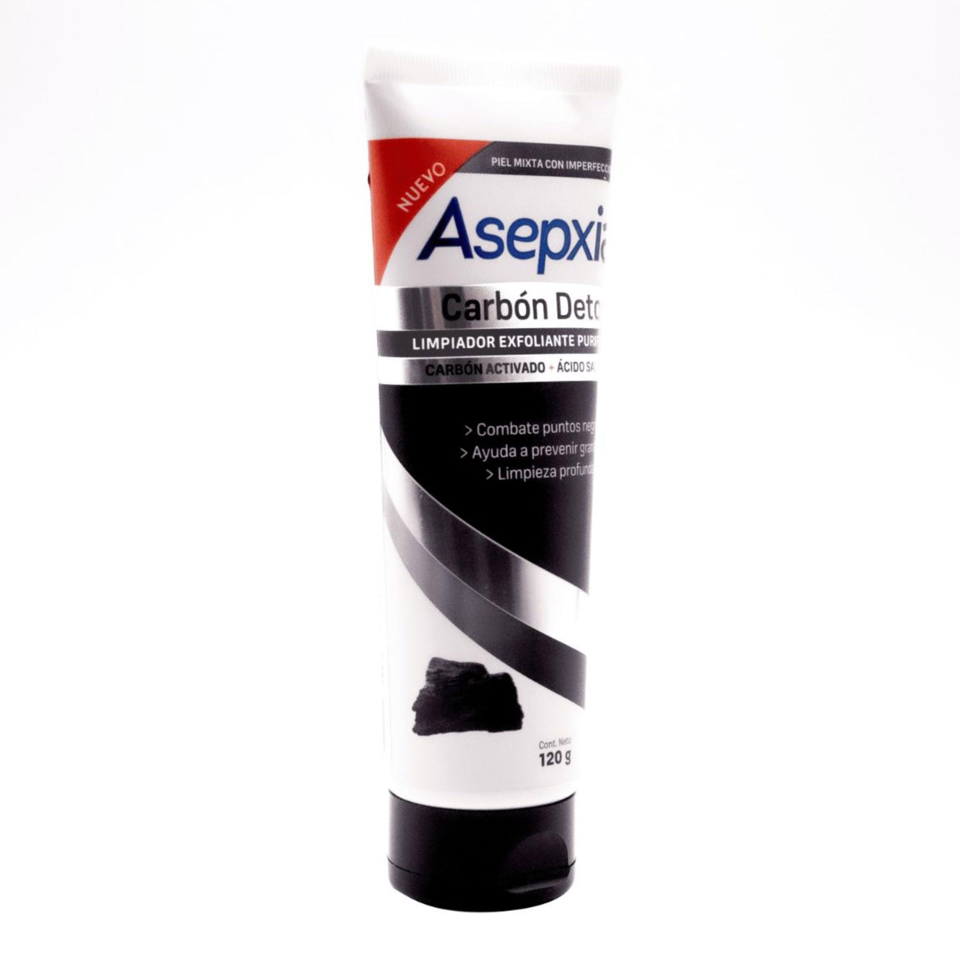 Asepxia Carbon Gel Exfoliante 120gr