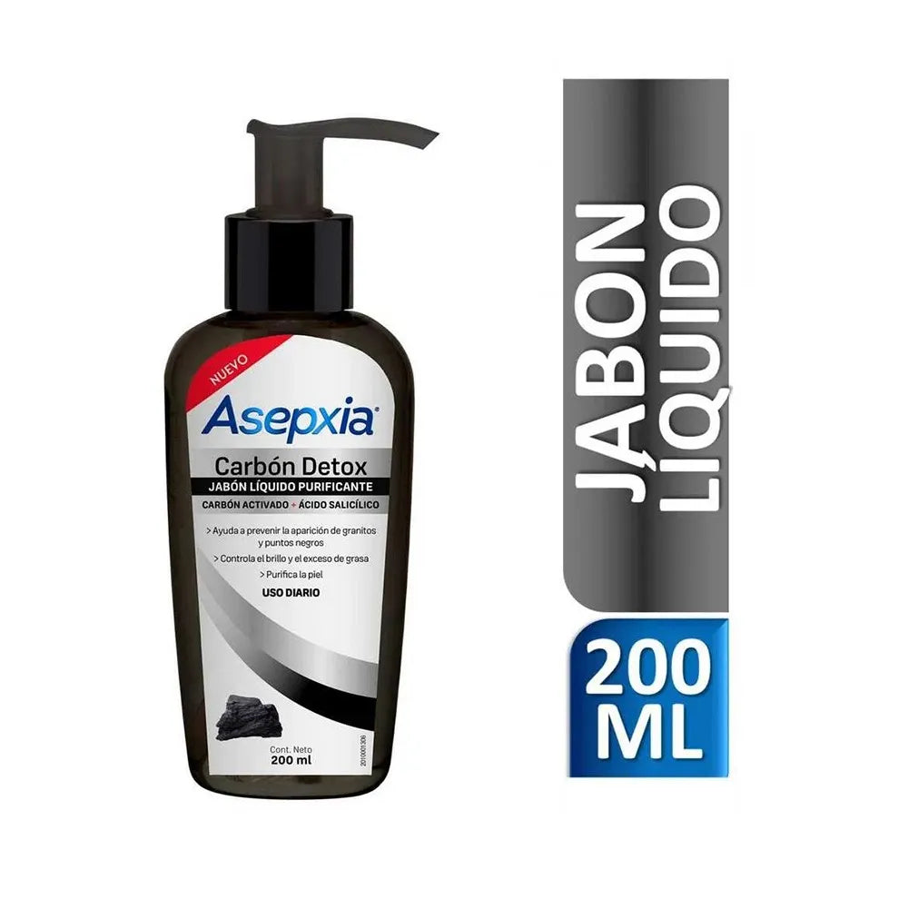 Asepxia Carbon Jabón Liquido 200ml